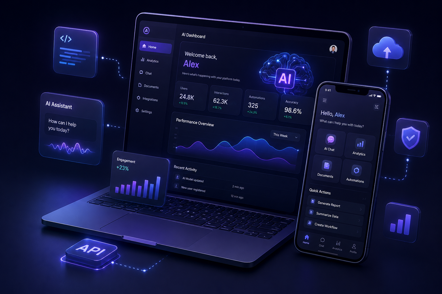 AI-powered web and mobile platforms